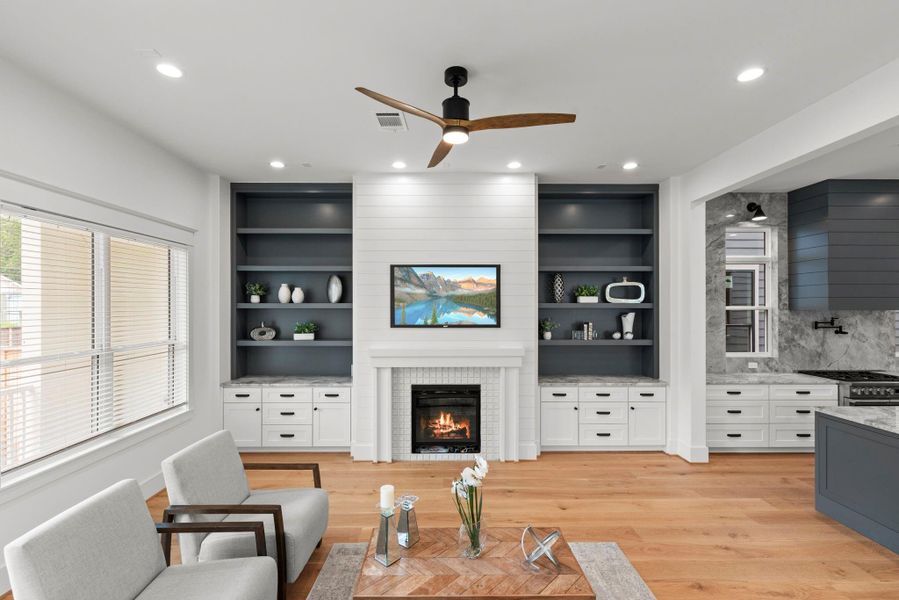 Furnished interior view inside a new home in , Houston (Image 10).