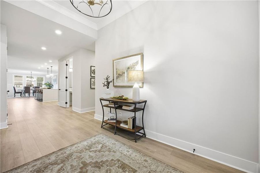 Furnished interior view inside a new home in Yellowstone Farms, Cumming (Image 13).