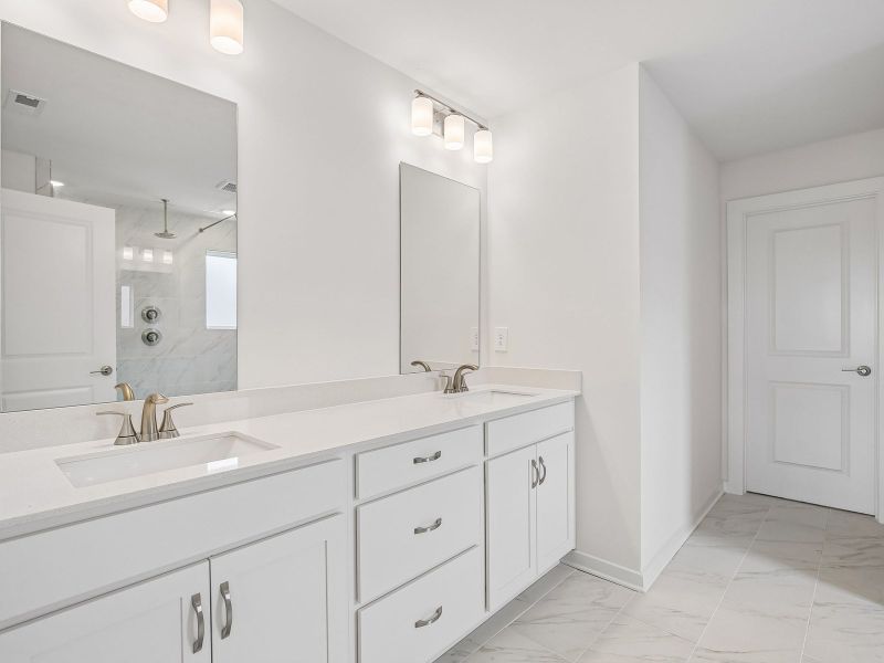 Furnished interior view inside a new home in Mansker Farms - Bronze Series, Hendersonville (Image 5).