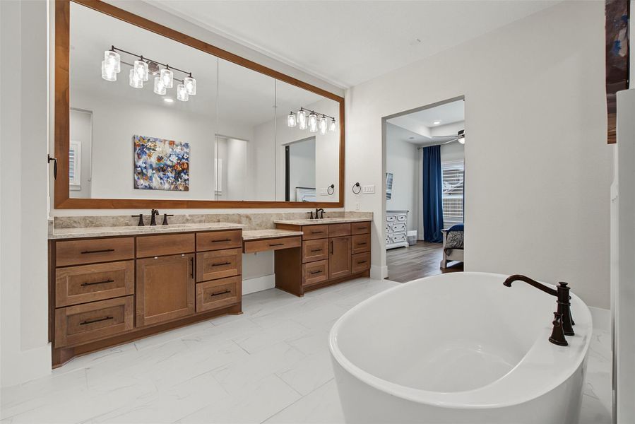 Furnished interior view inside a new home in The Highlands, Porter (Image 29).