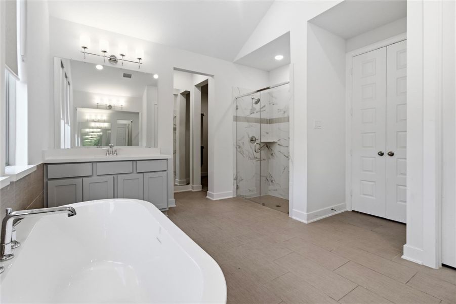Furnished interior view inside a new home in The Trails, New Caney (Image 12). Furnished interior view inside a new home in The Trails, New Caney (Image 12).
