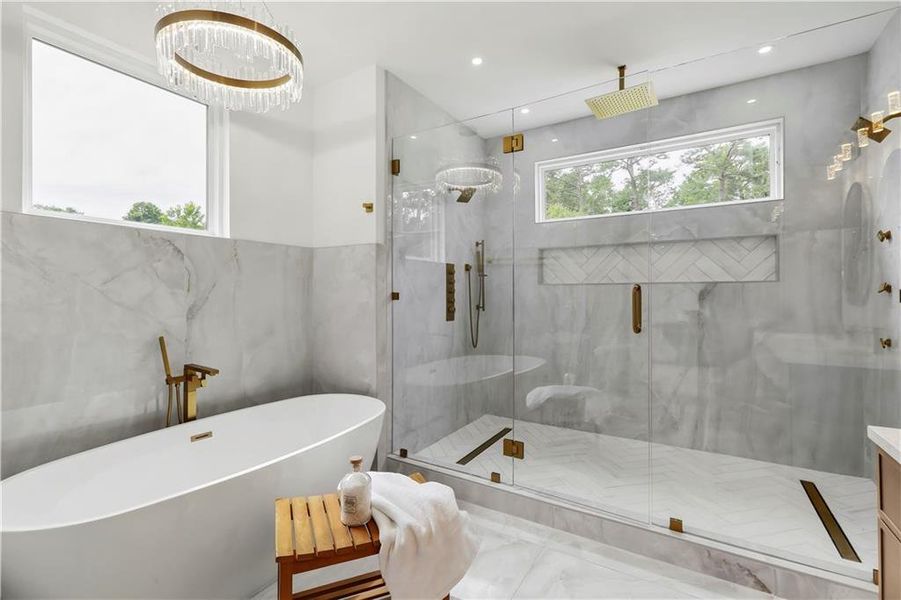 Furnished interior view inside a new home in , Atlanta (Image 33).