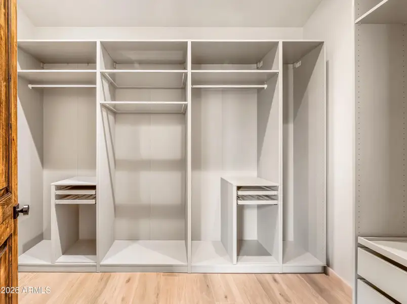 Primary closet Primary closet