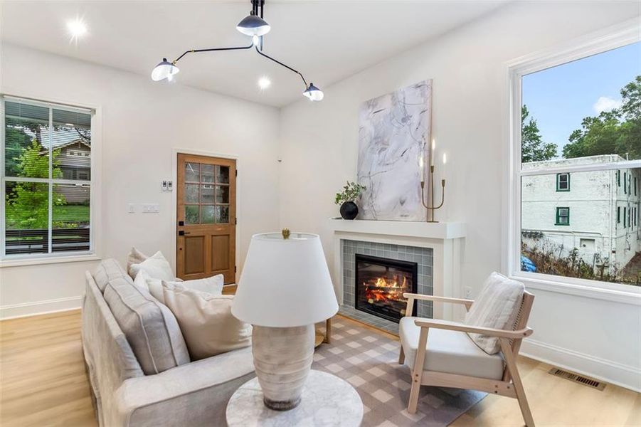 Furnished interior view inside a new home in , Atlanta (Image 8). Furnished interior view inside a new home in , Atlanta (Image 8).