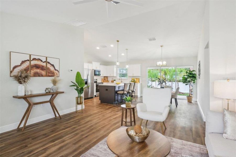 Furnished interior view inside a new home in , Citrus Springs (Image 26). Furnished interior view inside a new home in , Citrus Springs (Image 26).