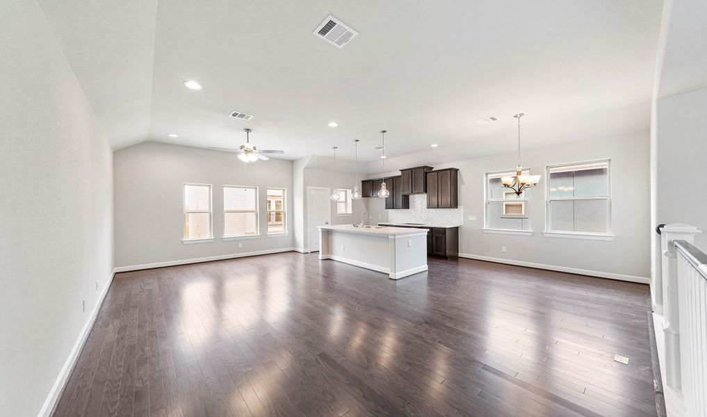 Bright open floorplan