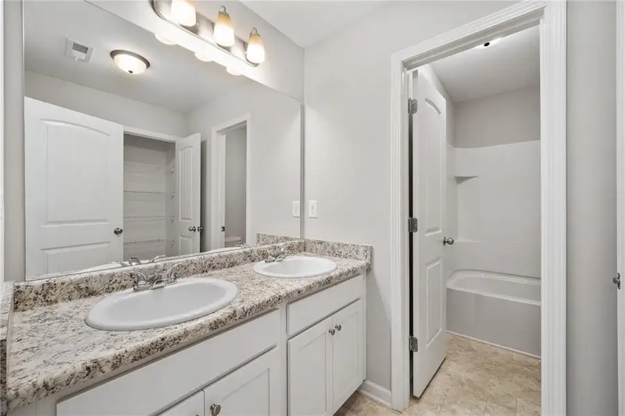 Furnished interior view inside a new home in , Newnan (Image 15).