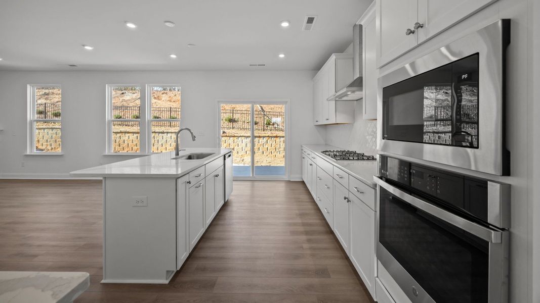 The Burton Plan in Farms at Bellingham by DRB Homes in Charlotte NC- Kitchen