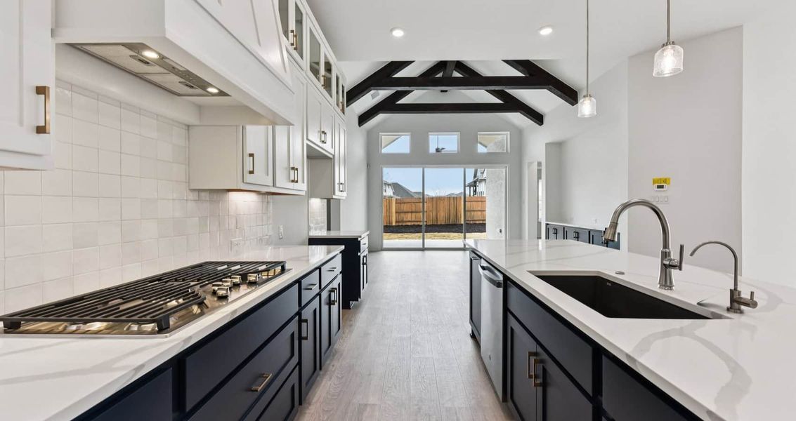 Furnished interior view inside a new home in Sweetwater, Austin (Image 8).