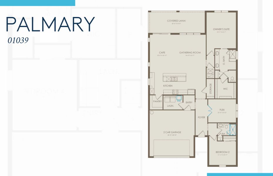 2D floor plan layout of this home in Del Webb Naples, Immokalee, FL (Image 2). 2D floor plan layout of this home in Del Webb Naples, Immokalee, FL (Image 2).