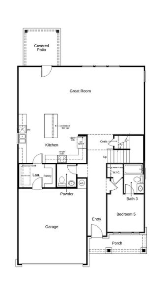 2D floor plan layout of this home in Salerno - Heritage Collection, Round Rock, TX (Image 2). 2D floor plan layout of this home in Salerno - Heritage Collection, Round Rock, TX (Image 2).