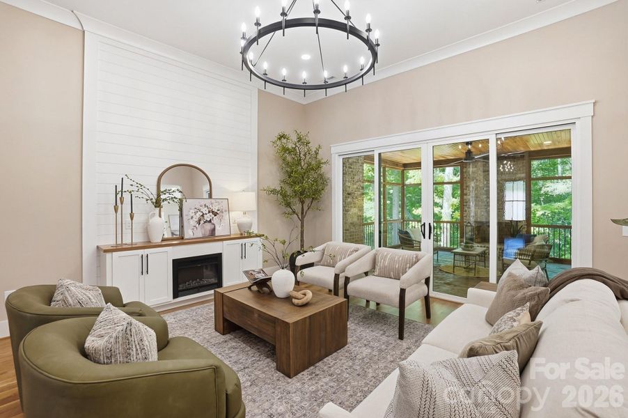 Furnished interior view inside a new home in , Marshville (Image 6).