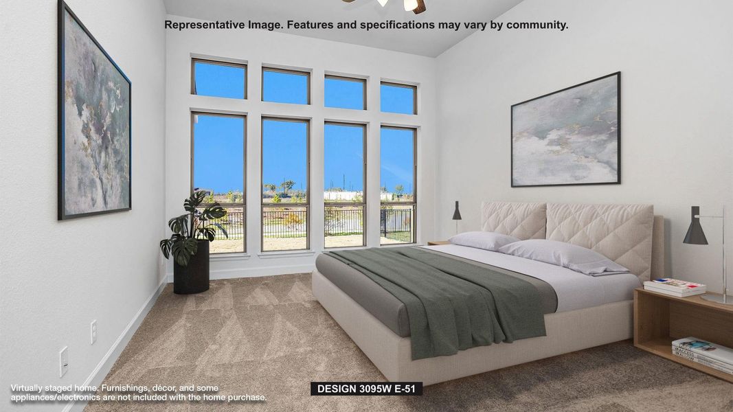 Furnished interior view inside a new home in Cross Creek West, Fulshear (Image 4).