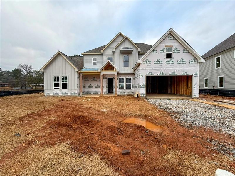 In-progress construction of a new home in Ashbury Commons, Powder Springs, GA (Image 29).