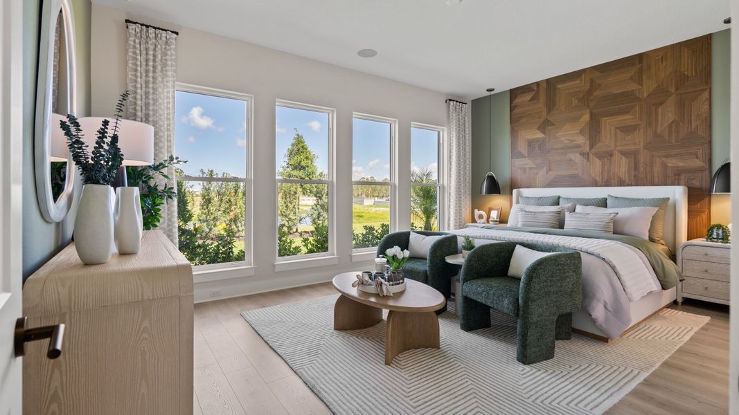 Furnished interior view inside a new home in Sanctuary at Seaire, Parrish (Image 5).