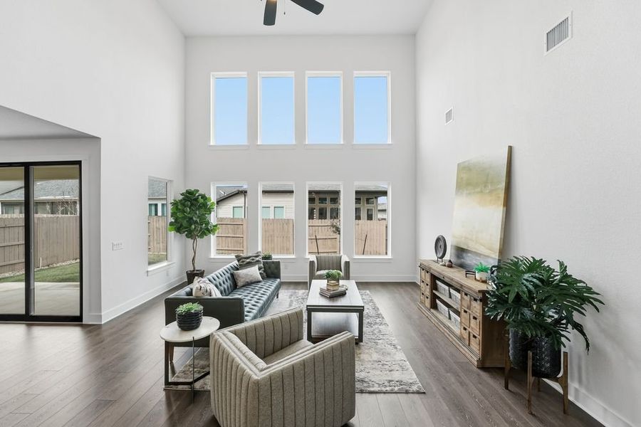 Furnished interior view inside a new home in Easton Park, Austin (Image 6).