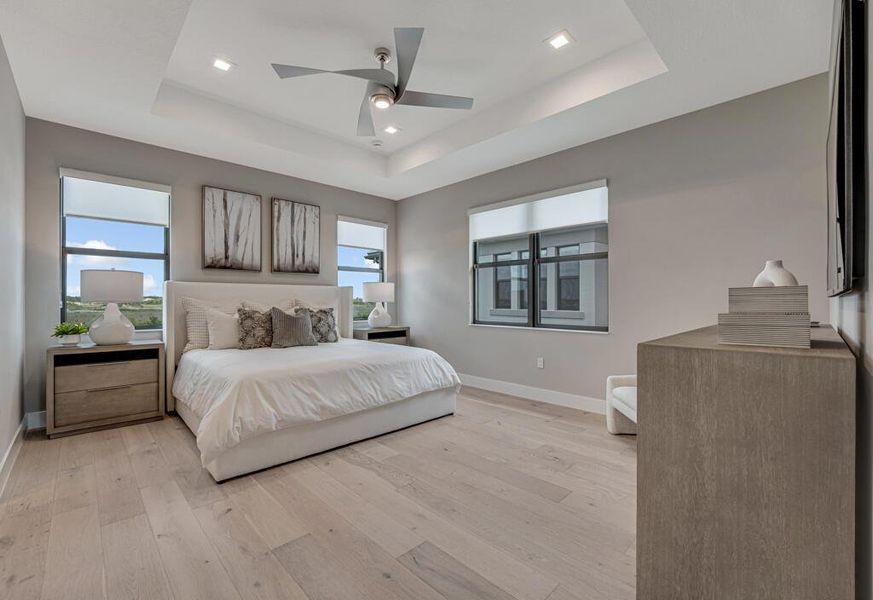 Furnished interior view inside a new home in Apex at Avenir, Palm Beach Gardens (Image 50).