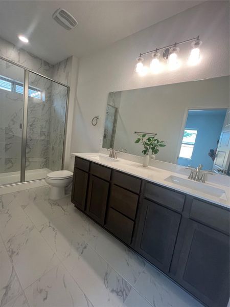 Furnished interior view inside a new home in , San Marcos (Image 2).