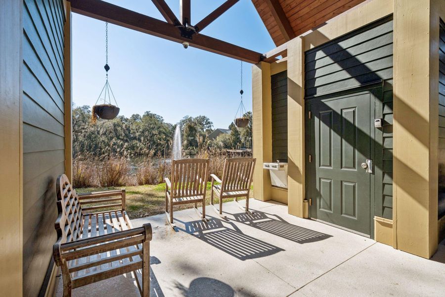 Exterior details and patio area of a home in , North Charleston (Image 31).