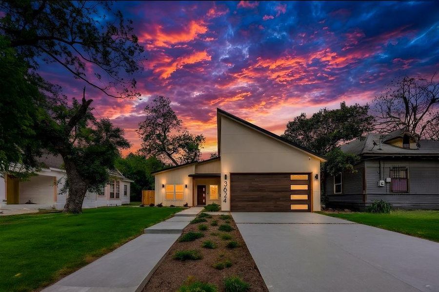 Front exterior of a new home in , Dallas, TX, highlighting curb appeal (Image 26).