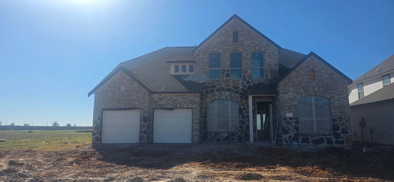 In-progress construction of a new home in Sunterra Lakes, Brookshire, TX (Image 4).