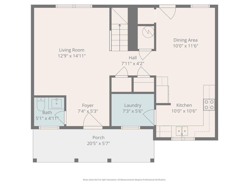 2D floor plan layout of this home in , Kannapolis, NC (Image 3).