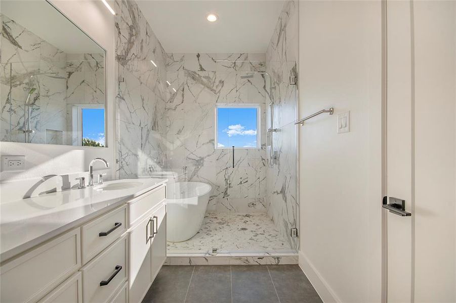 Furnished interior view inside a new home in , Dallas (Image 11).