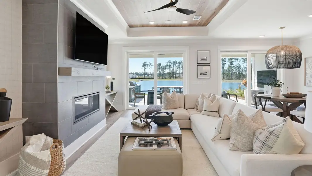 Furnished interior view inside a new home in Point Hope, Charleston (Image 3).