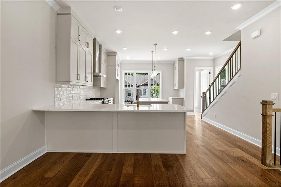 Furnished interior view inside a new home in Waterhaven, Cumming (Image 8).