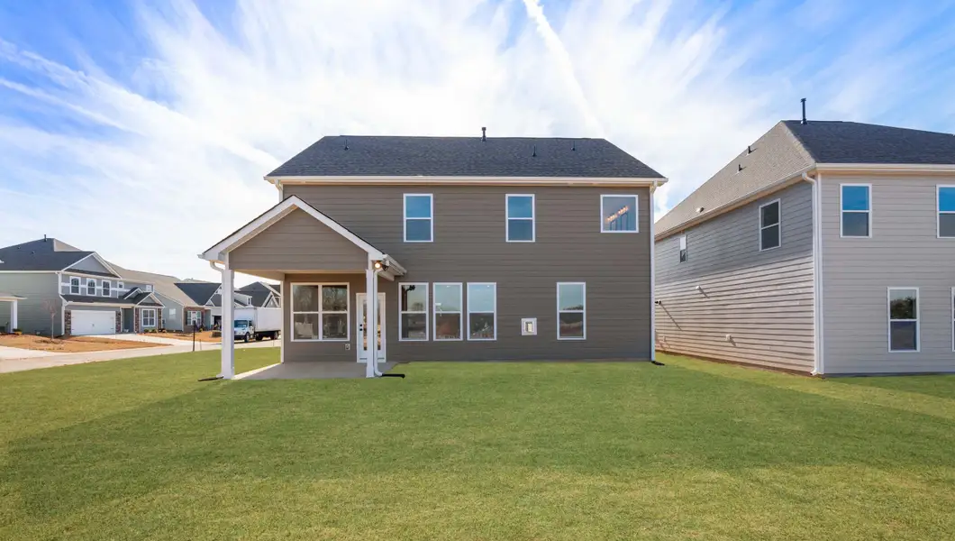 Exterior details and patio area of a home in Sunset Summits, Spartanburg (Image 3). Exterior details and patio area of a home in Sunset Summits, Spartanburg (Image 3).