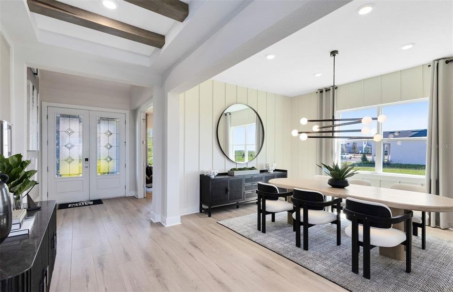 Furnished interior view inside a new home in Parkside Trails, Clermont (Image 31). Furnished interior view inside a new home in Parkside Trails, Clermont (Image 31).