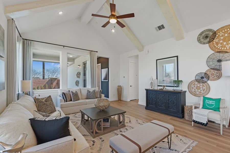 Representative furnished interior of a home built from the Orlando by Chesmar Homes in Brookewater 45's, Rosenberg (Image 26).