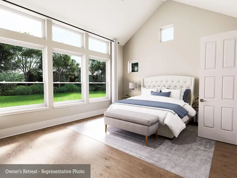 Furnished interior view inside a new home in The Woodlands Hills 70’, Willis (Image 5).