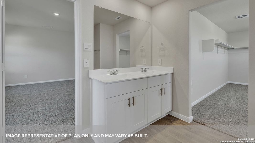 Furnished interior view inside a new home in Whisper South, San Marcos (Image 15).