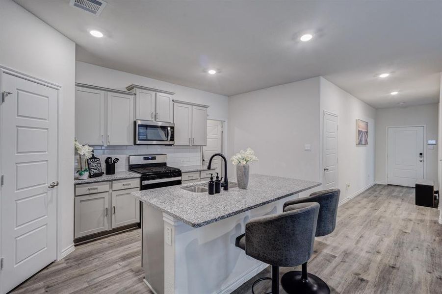 Furnished interior view inside a new home in , Aubrey (Image 14). Furnished interior view inside a new home in , Aubrey (Image 14).