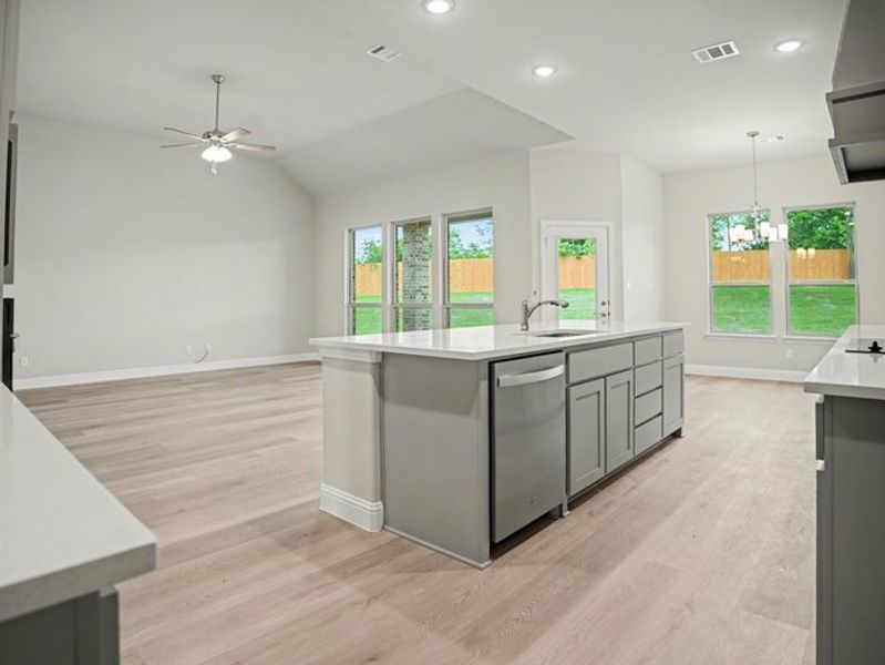 Furnished interior view inside a new home in Cole Crossing Estates, DeSoto (Image 8). Furnished interior view inside a new home in Cole Crossing Estates, DeSoto (Image 8).