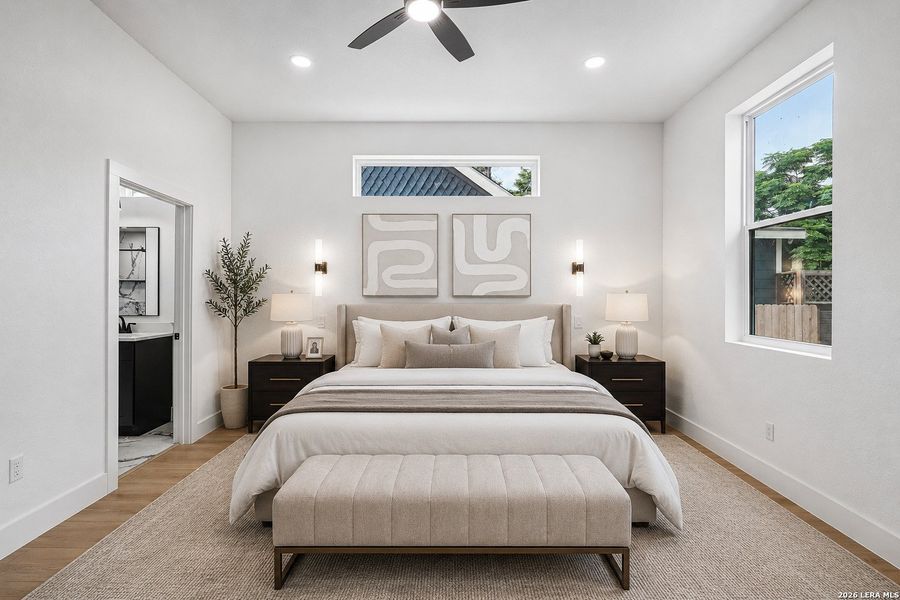 Furnished interior view inside a new home in , San Antonio (Image 19). Furnished interior view inside a new home in , San Antonio (Image 19).
