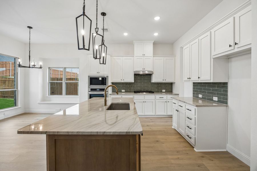 Furnished interior view inside a new home in Country Lakes, Denton (Image 8).