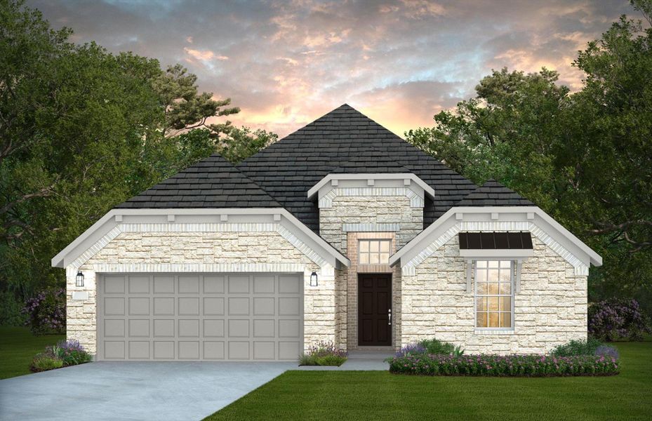 Representative exterior photo of a completed home built from the McKinney by Pulte Homes in Davis Ranch, San Antonio, TX (Image 18).