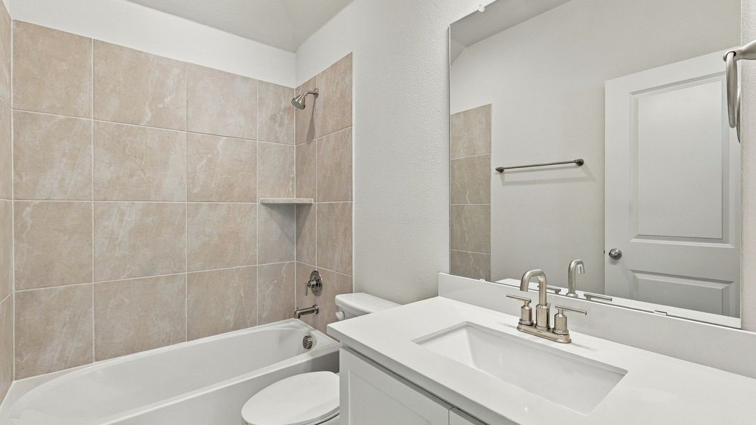 Furnished interior view inside a new home in Westridge Journey, McKinney (Image 10).