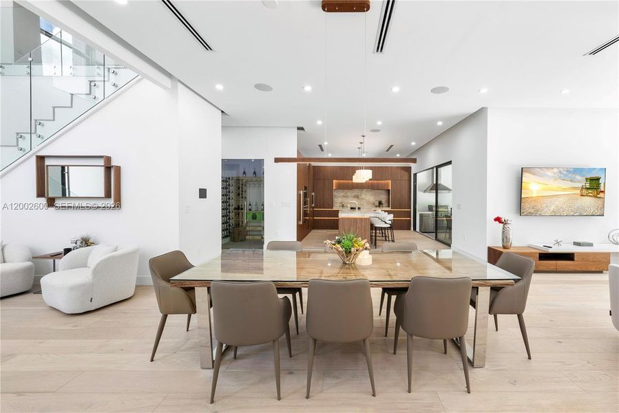 Furnished interior view inside a new home in , Miami (Image 6).
