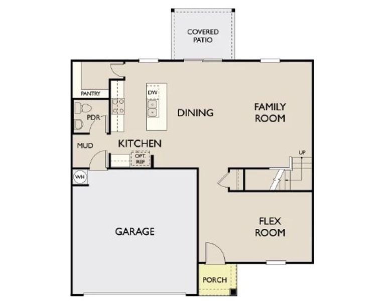 2D floor plan layout of this home in Middleton Farms, Middlesex, NC (Image 5).