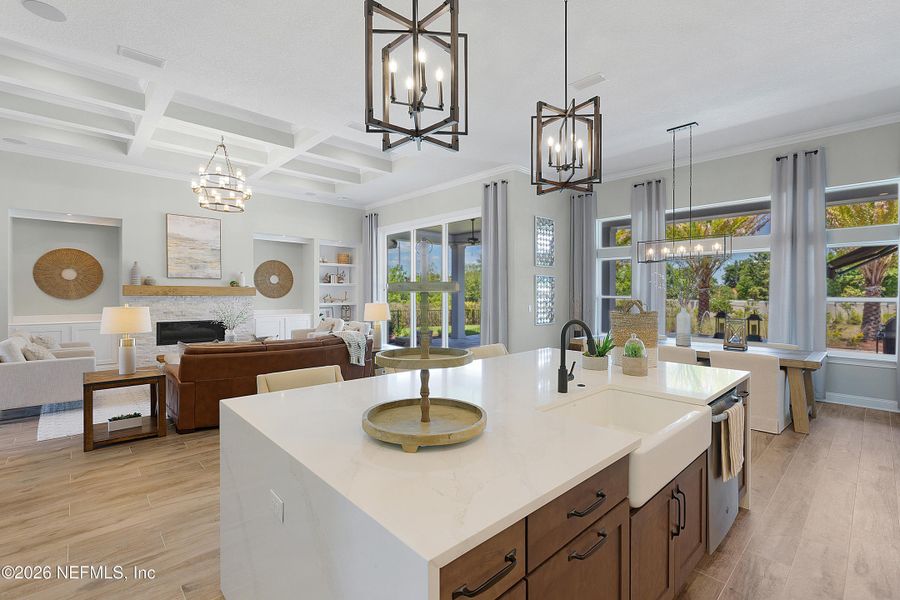 Furnished interior view inside a new home in , Fruit Cove (Image 22).