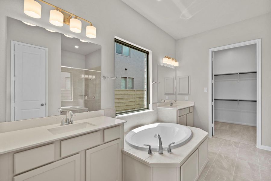 Furnished interior view inside a new home in Pomona, Manvel (Image 14).