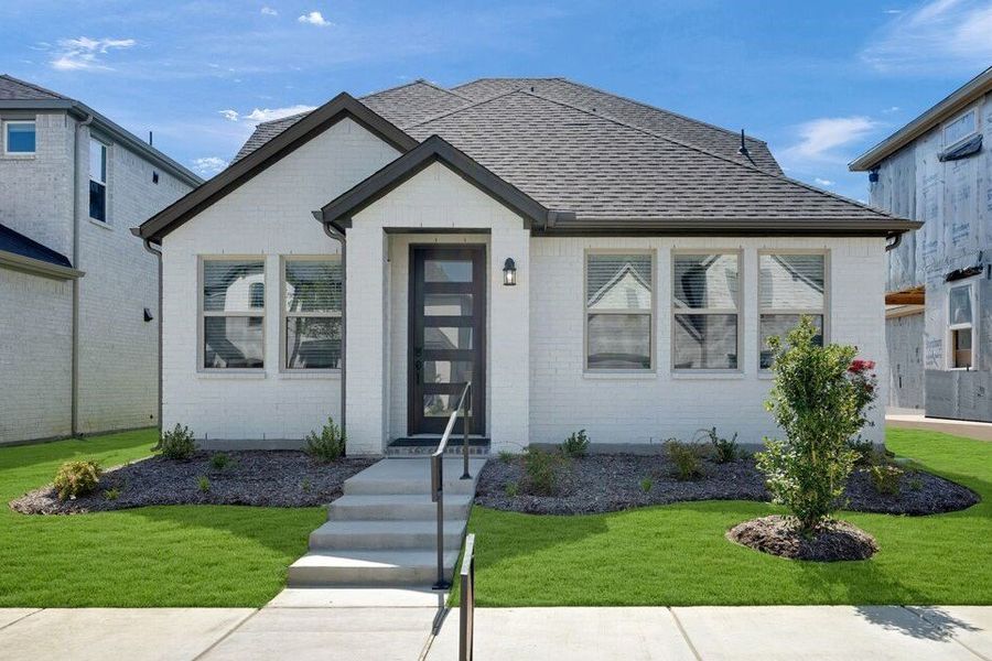Representative exterior photo of a completed home built from the Walton by Taylor Morrison in North Sky Celina, Celina, TX (Image 2). Representative exterior photo of a completed home built from the Walton by Taylor Morrison in North Sky Celina, Celina, TX (Image 2).