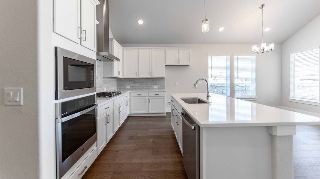 Furnished interior view inside a new home in Santa Rita Ranch, Liberty Hill (Image 8).