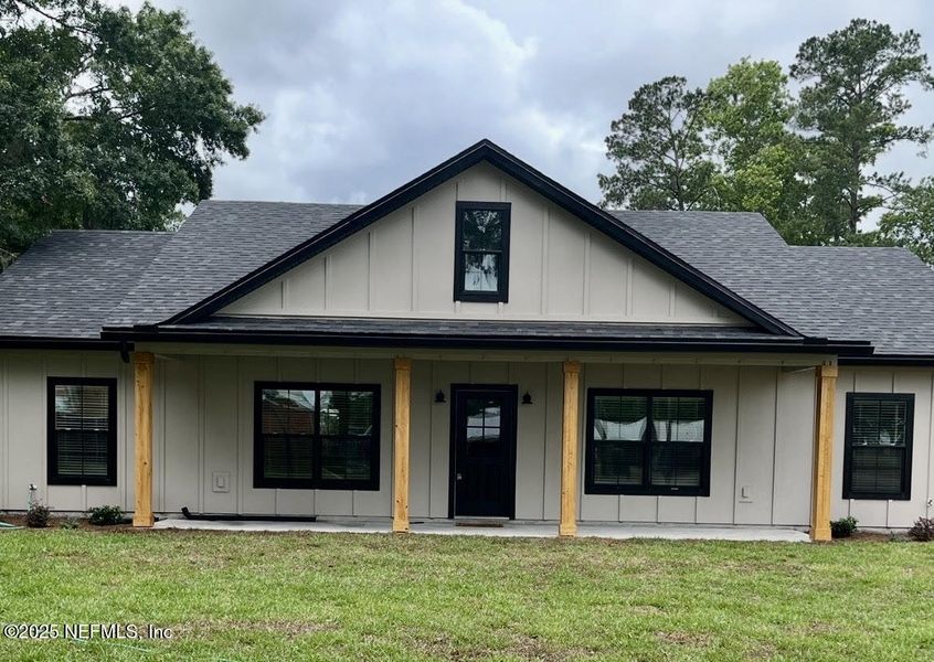 Front exterior of a new home in , Hilliard, FL, highlighting curb appeal (Image 1). Front exterior of a new home in , Hilliard, FL, highlighting curb appeal (Image 1).