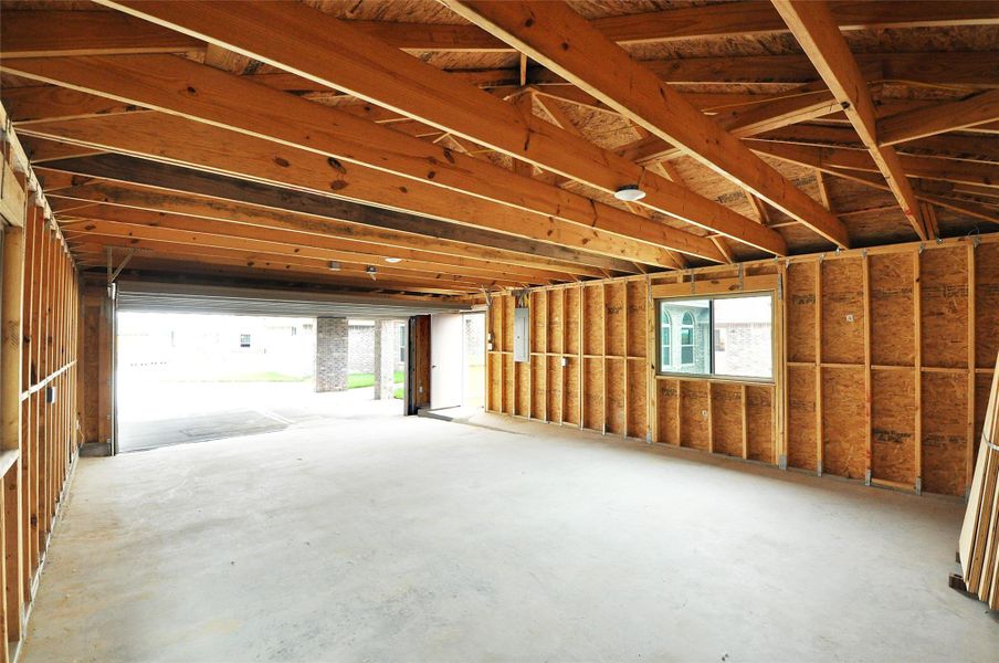 In-progress construction of a new home in , League City, TX (Image 39).