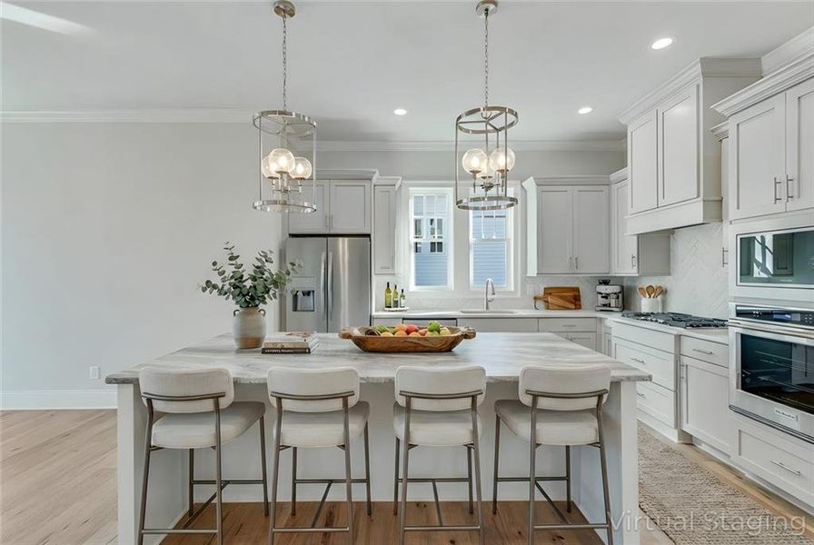 Furnished interior view inside a new home in , Dacula (Image 14).