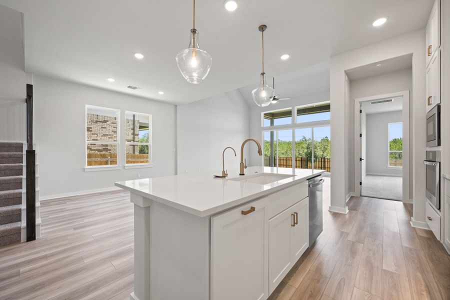 Furnished interior view inside a new home in Heritage, Dripping Springs (Image 10). Furnished interior view inside a new home in Heritage, Dripping Springs (Image 10).